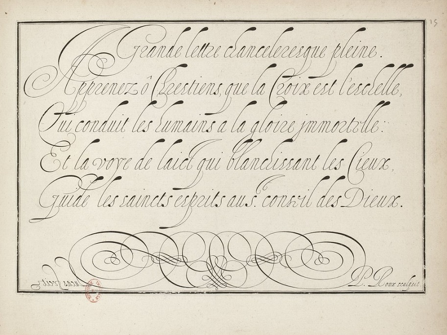 Les Oeuvres de Lucas Materot lettre chanceleresque